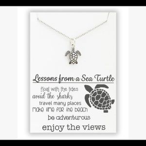 Turtle necklace. Never worn, package never opened.